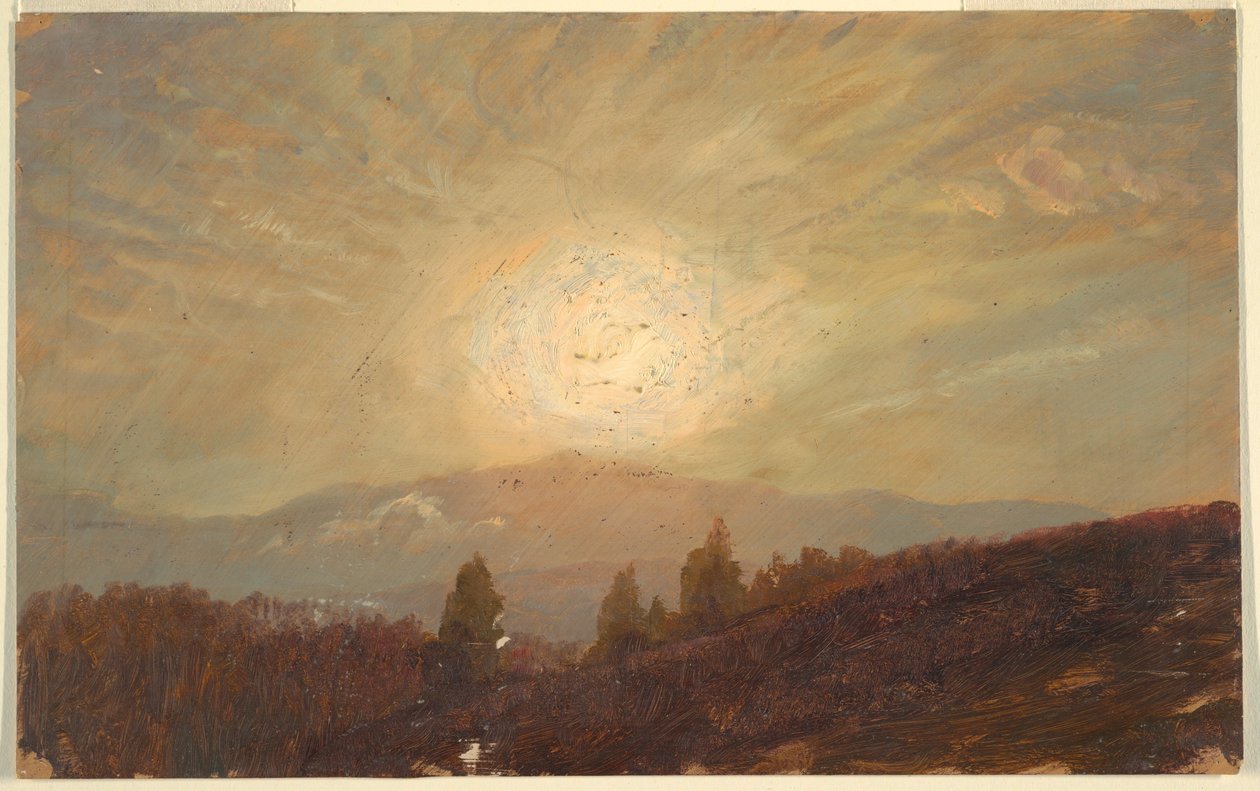 Rajz, naplemente, 1855-65 alkotó: Frederic Edwin Church