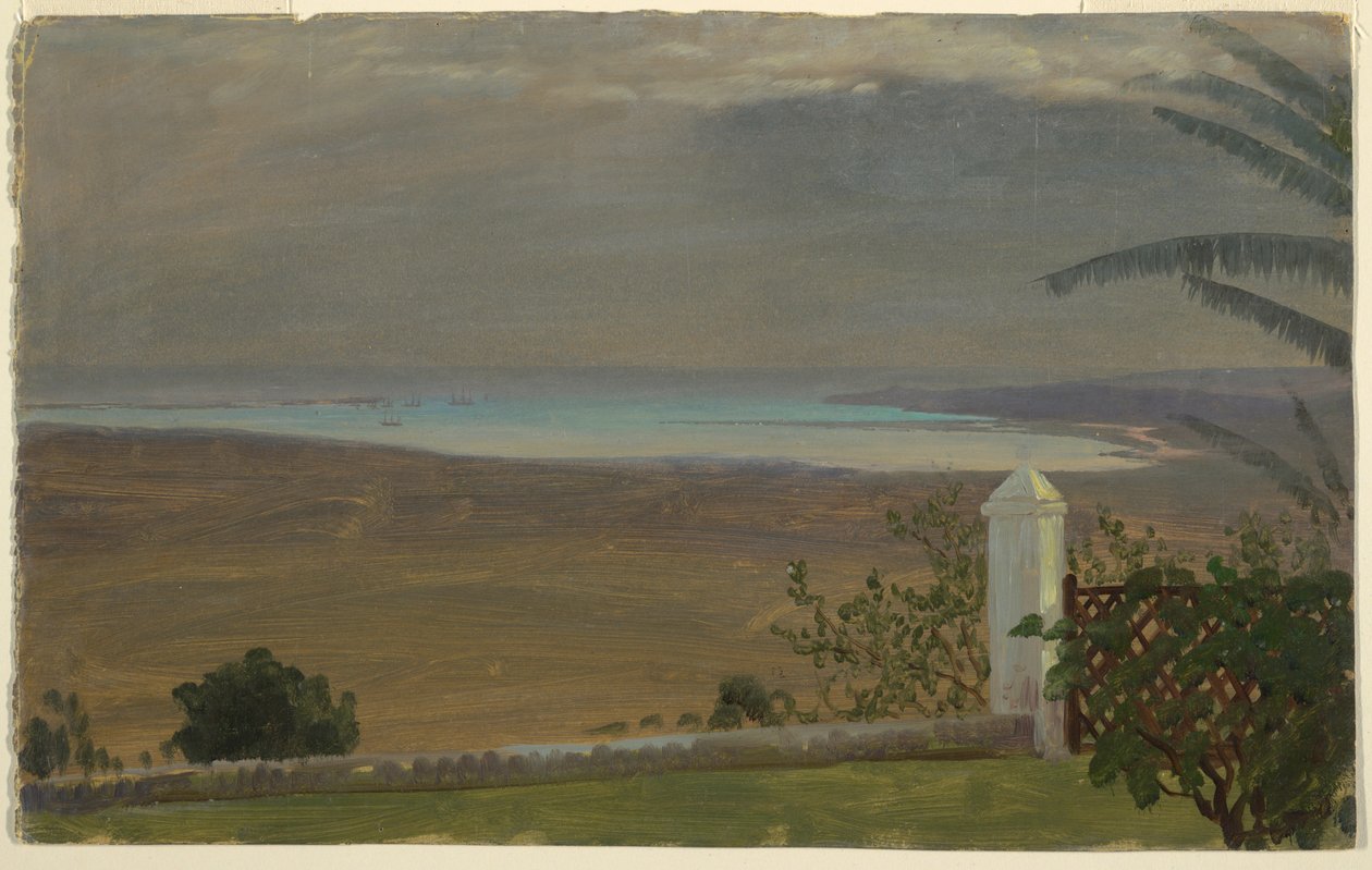Rajz, Tengeri kilátás, 1865 alkotó: Frederic Edwin Church