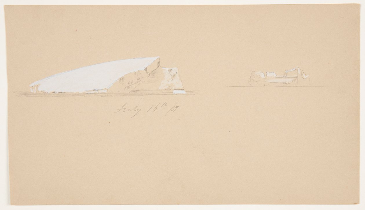 Lebegő jéghegyek alkotó: Frederic Edwin Church
