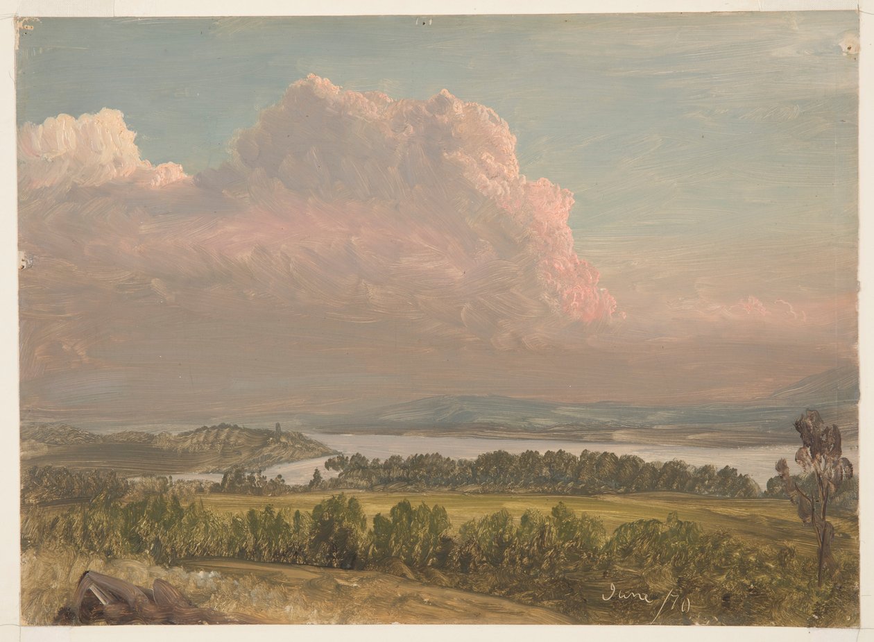 Magas felhők a Hudsonon alkotó: Frederic Edwin Church