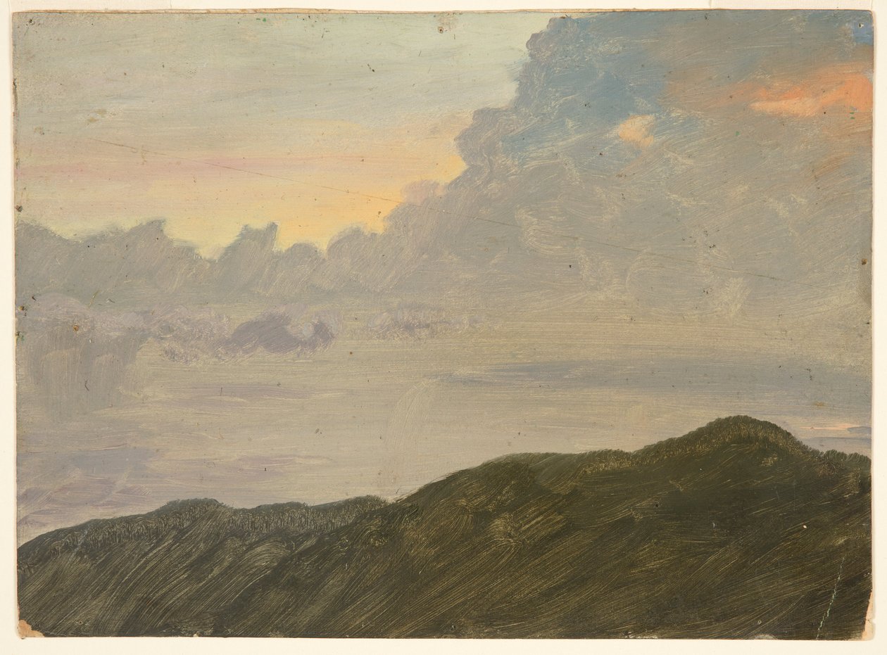 Dombtető és felhők alkotó: Frederic Edwin Church