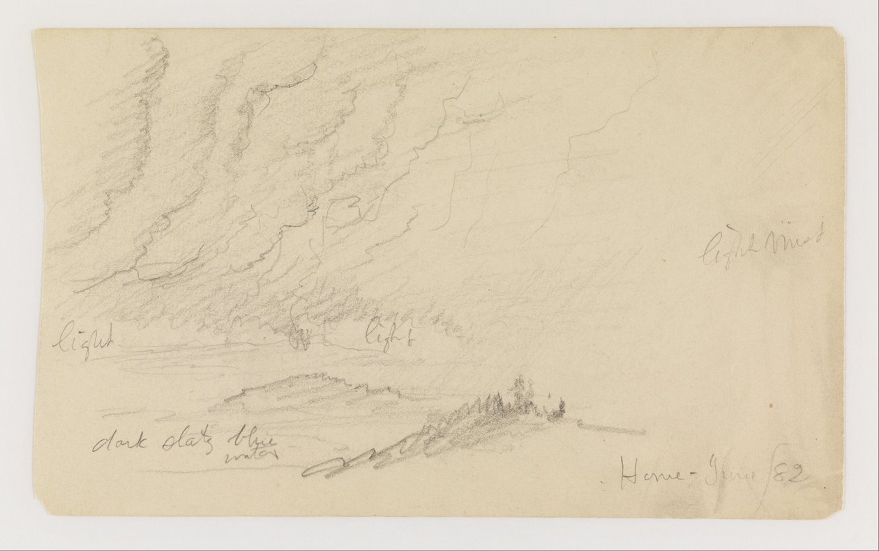 Köd a folyó és a dombok felett alkotó: Frederic Edwin Church