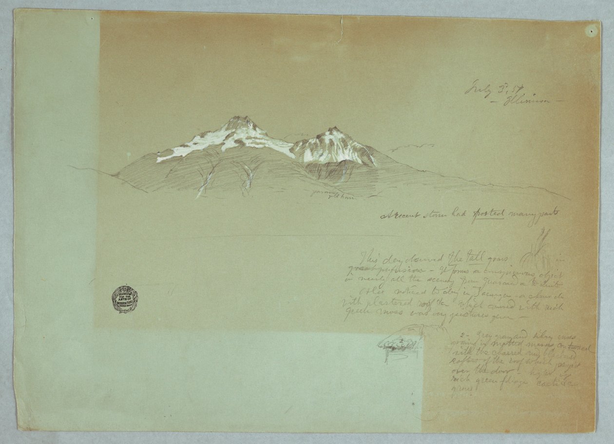 Mount Iliniza, Ecuador alkotó: Frederic Edwin Church