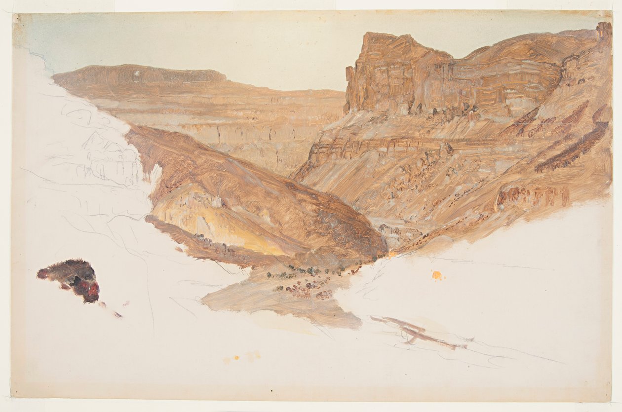 Mountain Stream, Jemen-völgy, Palesztina alkotó: Frederic Edwin Church