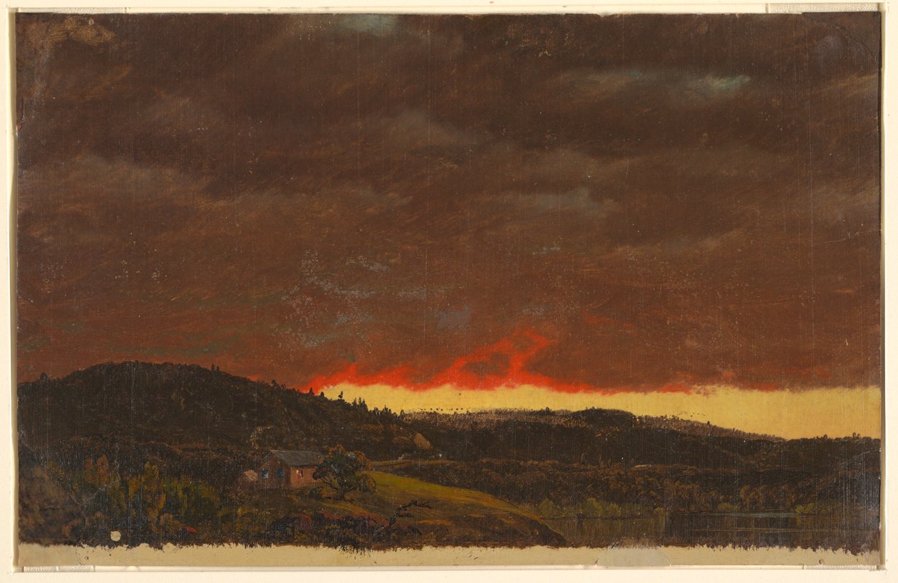 Naplemente, Hudson-völgy alkotó: Frederic Edwin Church