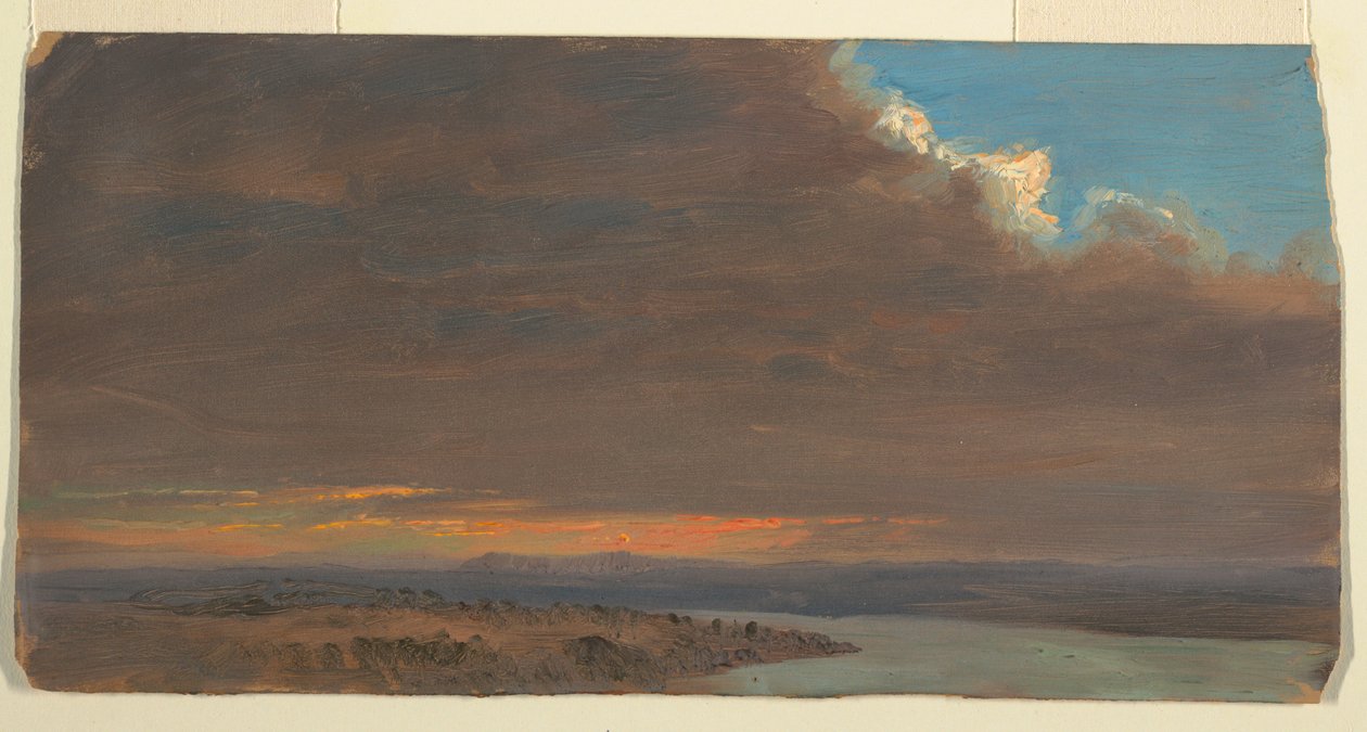 Sunset, Hudson Valley, New York alkotó: Frederic Edwin Church