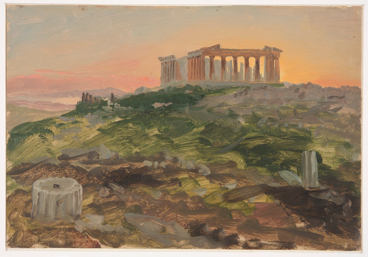 A Parthenon délkeletről alkotó: Frederic Edwin Church