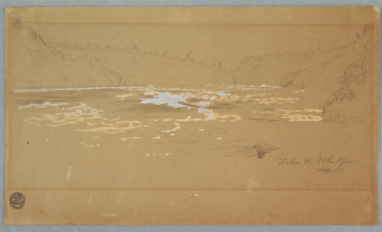 A folyó "Az örvény alatt" alkotó: Frederic Edwin Church