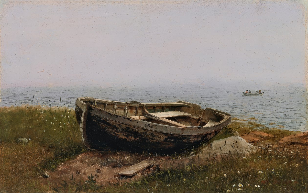 Elhagyott evezőscsónak alkotó: Frederic Edwin Church