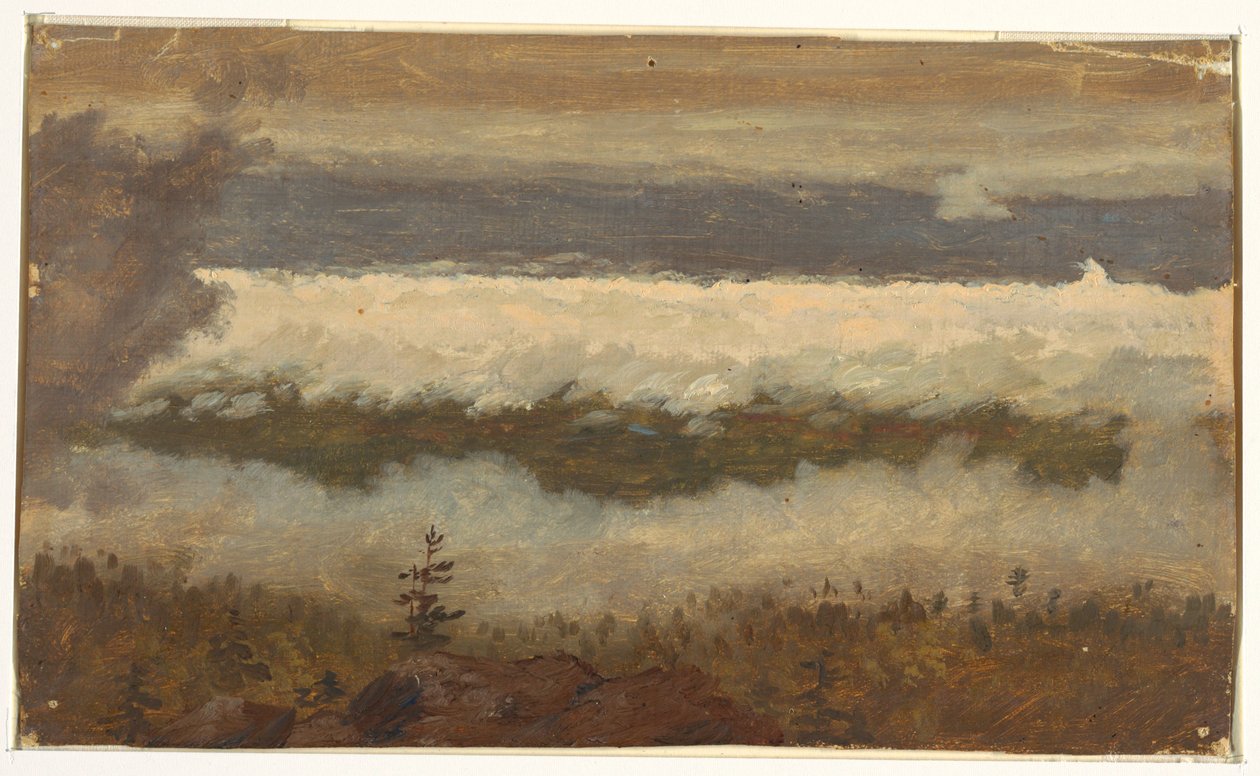 Kilátás a felhőkre a Catskill-hegy tetejéről alkotó: Frederic Edwin Church