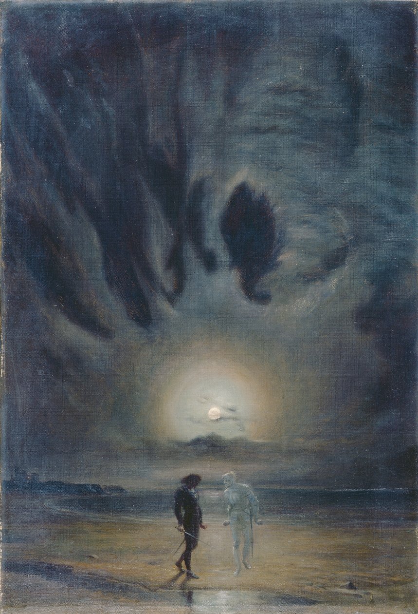 Hamlet és a szellem alkotó: Frederic James Shields