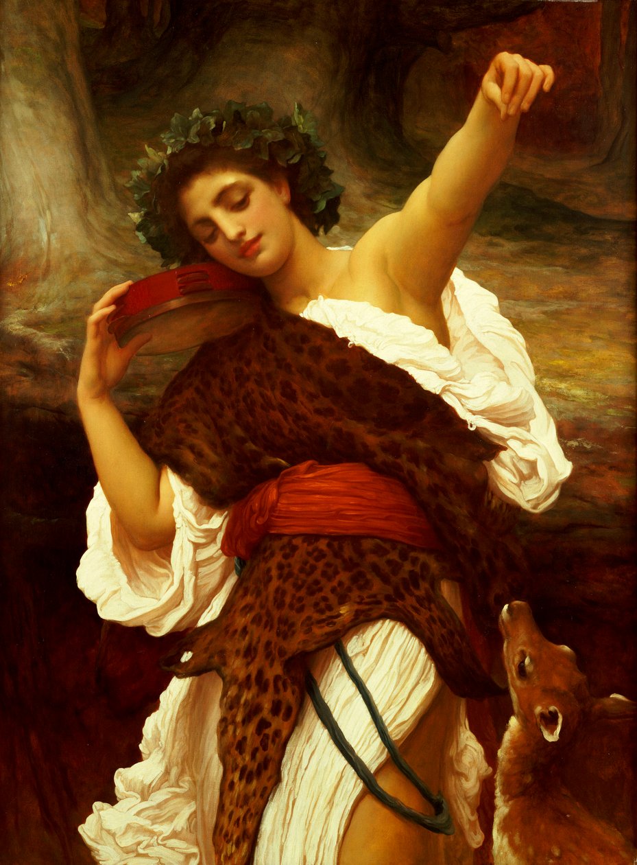 Bacchante, 1895 alkotó: Frederic Leighton