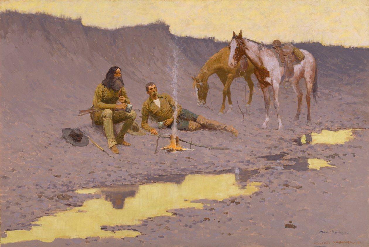 Új év a Cimarronon alkotó: Frederic Remington