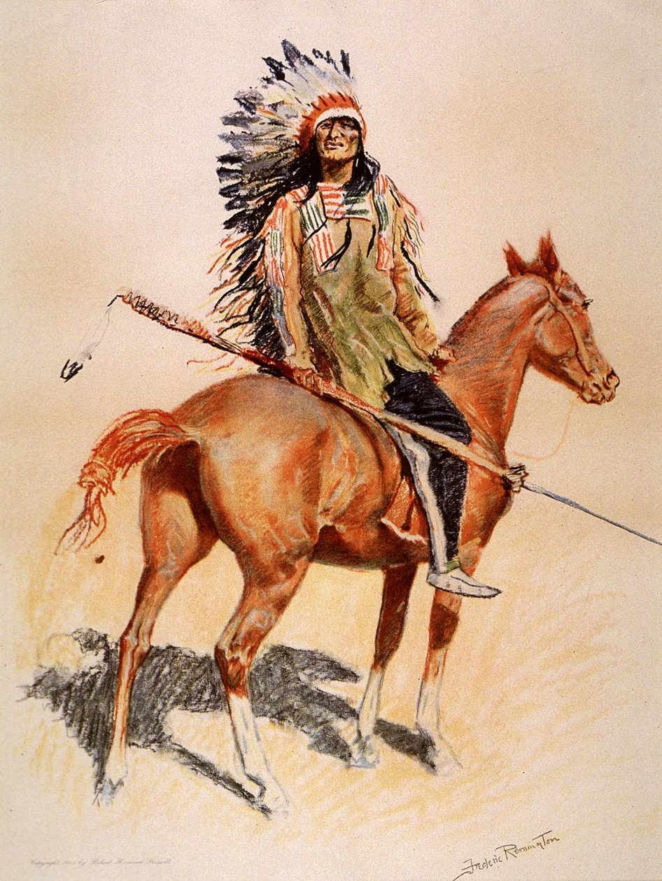 Egy sziú törzsfőnök alkotó: Frederic Remington