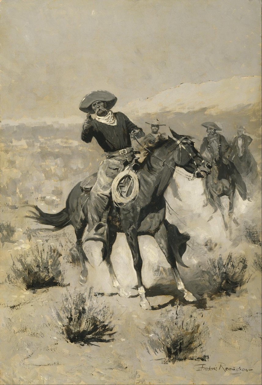 Days on the Range ("Hands Up!") alkotó: Frederic Remington