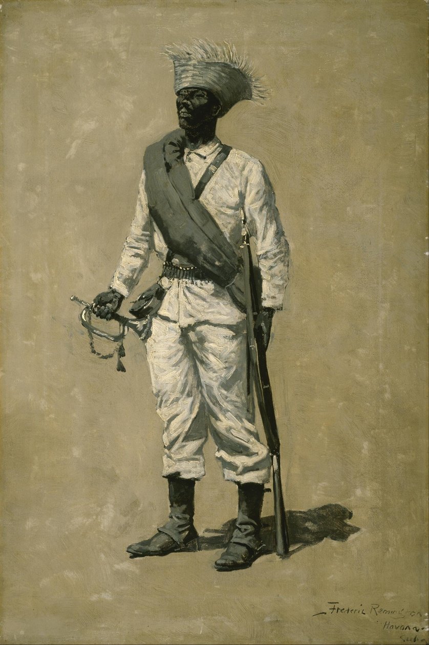 Gomez egyik embere alkotó: Frederic Remington