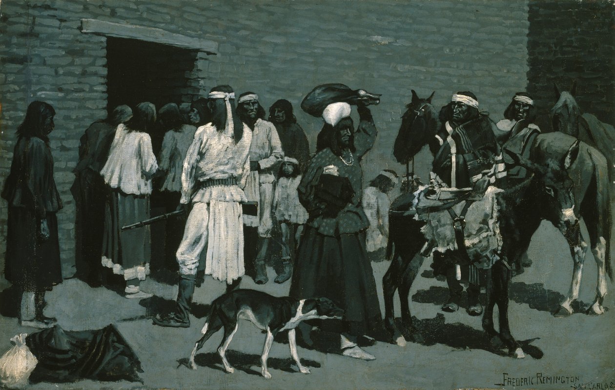 Indián falu alkotó: Frederic Remington
