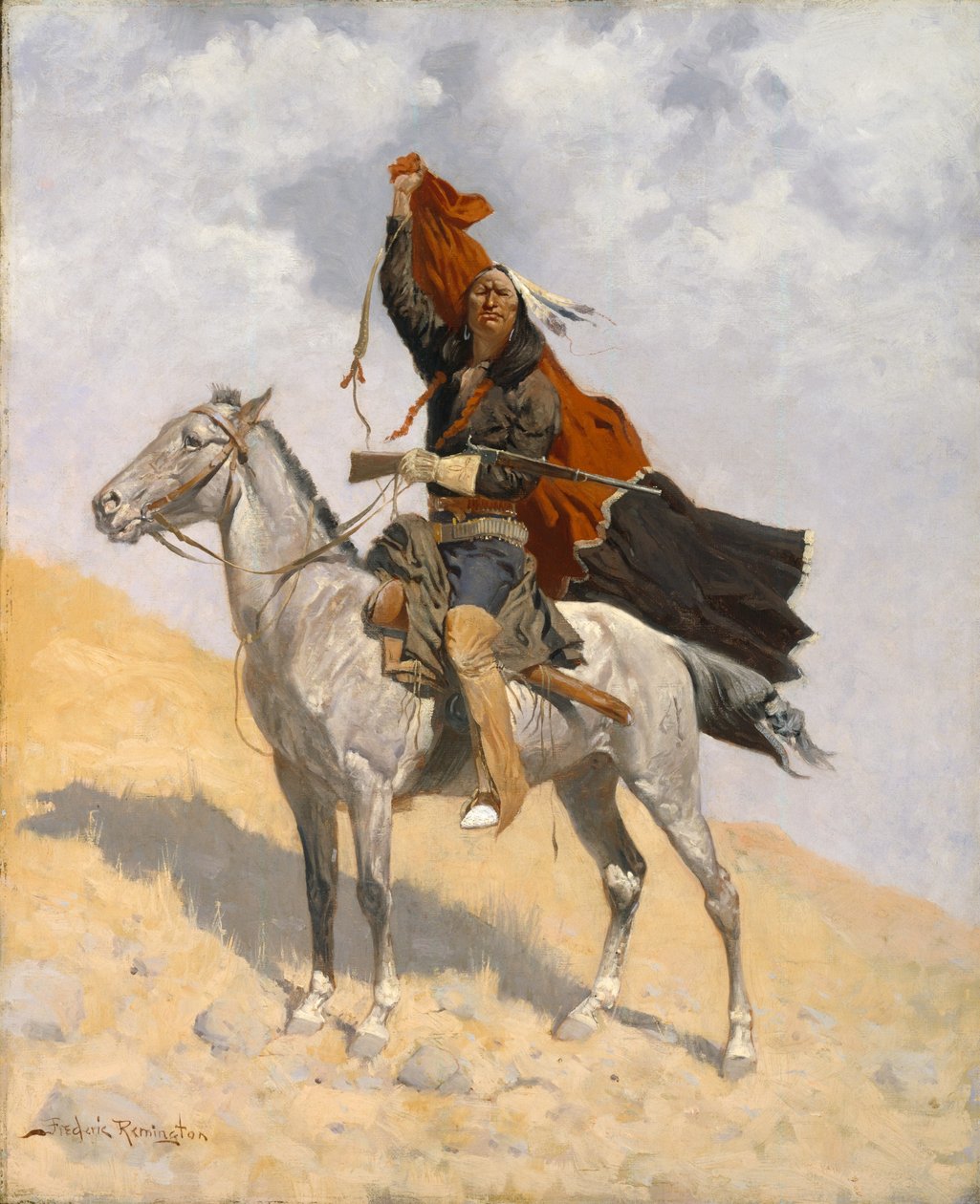 A takaró jelzése alkotó: Frederic Remington