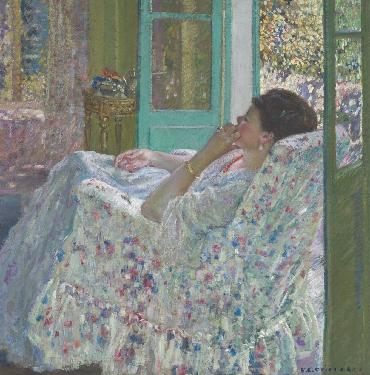 Délután alkotó: Frederick Carl Frieseke