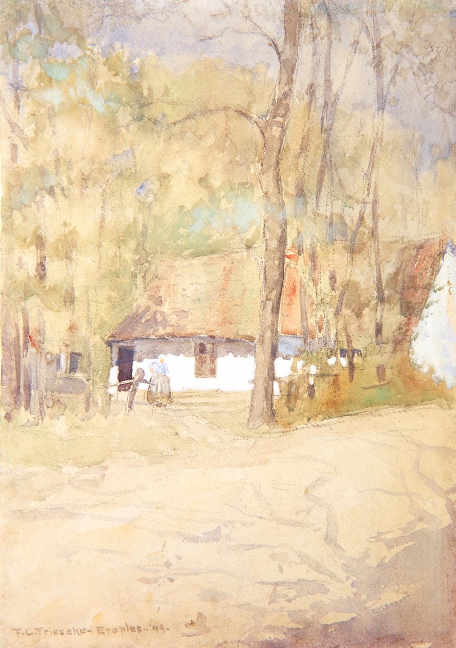 Étaples-i parasztház, 1899 alkotó: Frederick Carl Frieseke
