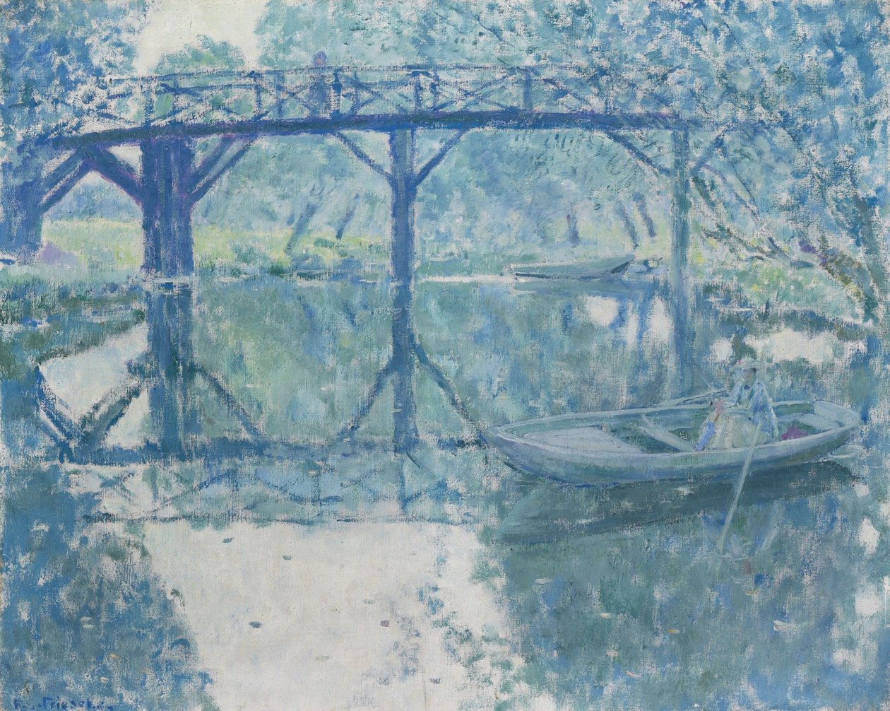 A híd - Giverny alkotó: Frederick Carl Frieseke