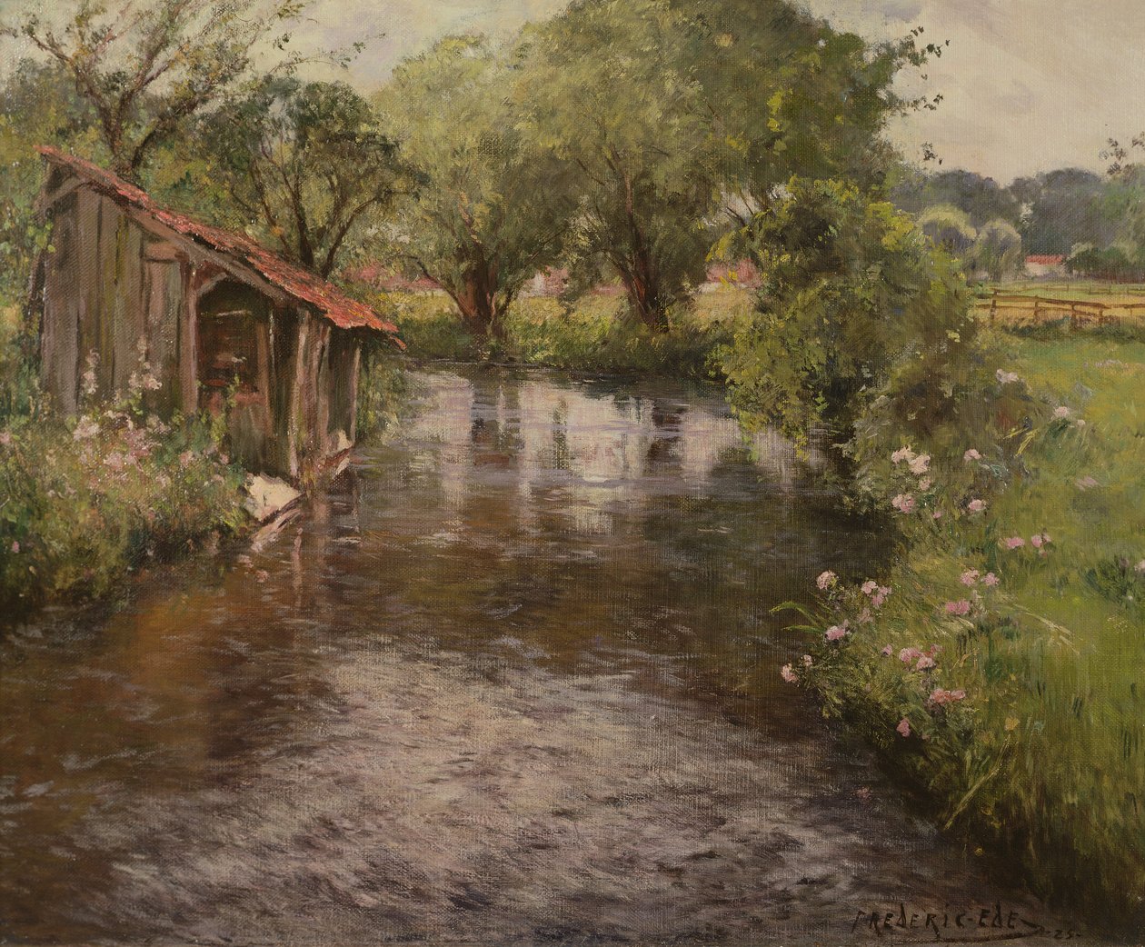 Mosóház a Lunain partján alkotó: Frederick Charles Vipont Ede