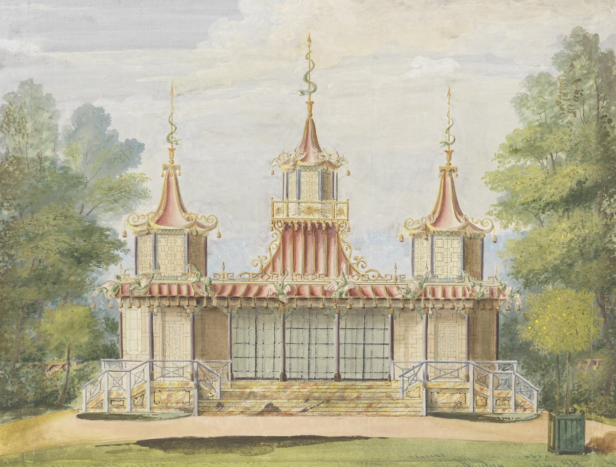 A halászati templom, Virginia Water alkotó: Frederick Crace