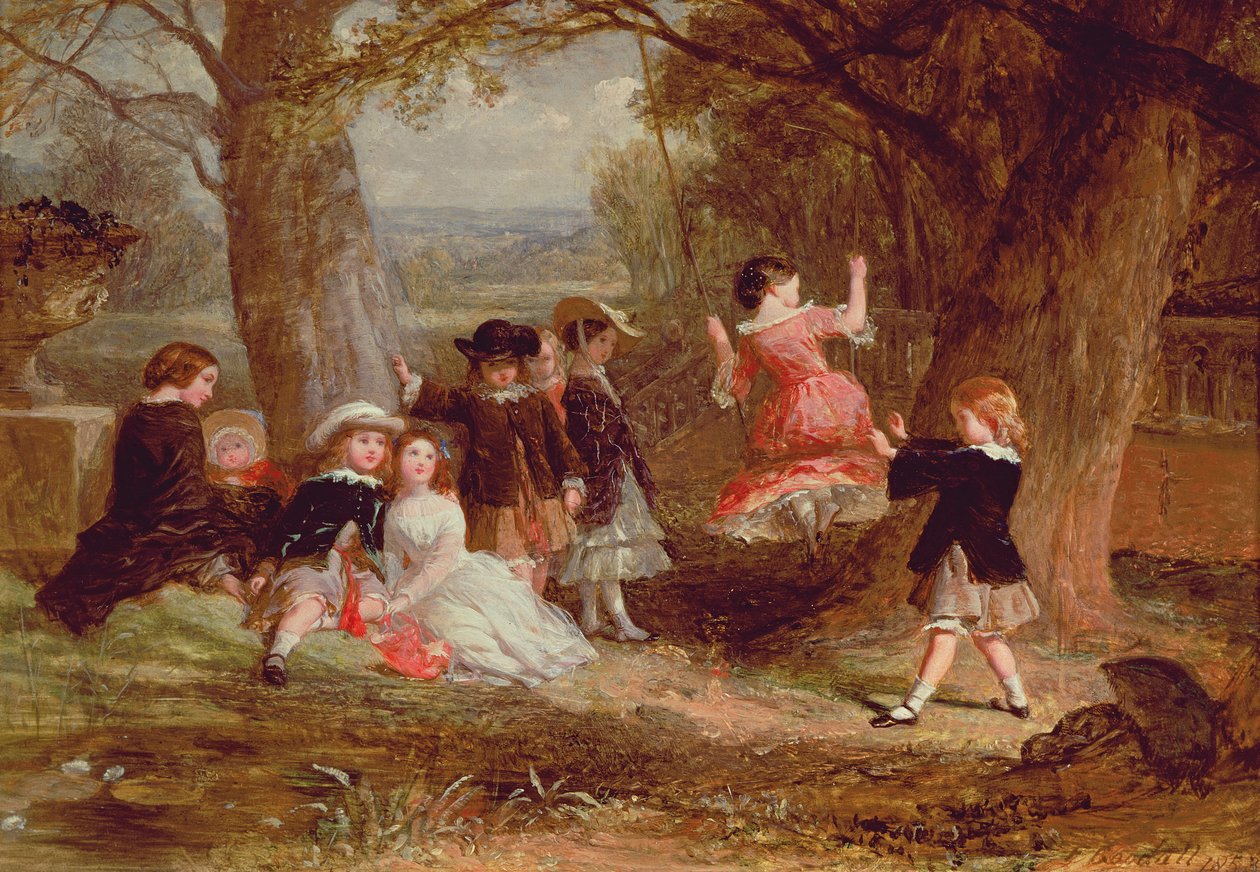 A hinta, 1853 (panel) alkotó: Frederick Goodall