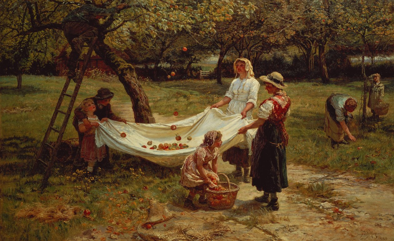 Az almagyűjtők, 1880 alkotó: Frederick Morgan