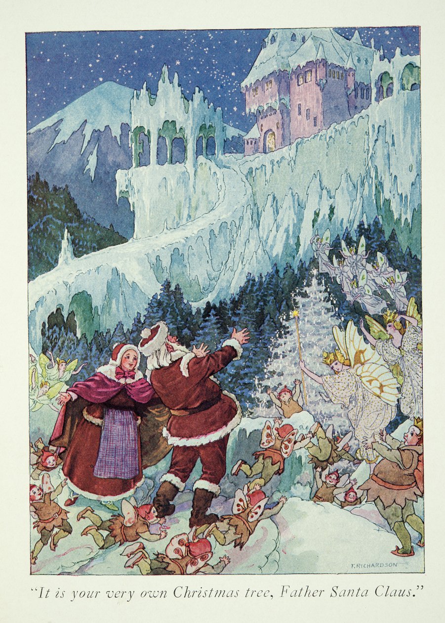 Illusztráció: Látogatás a Mikulás földjén alkotó: Frederick Richardson