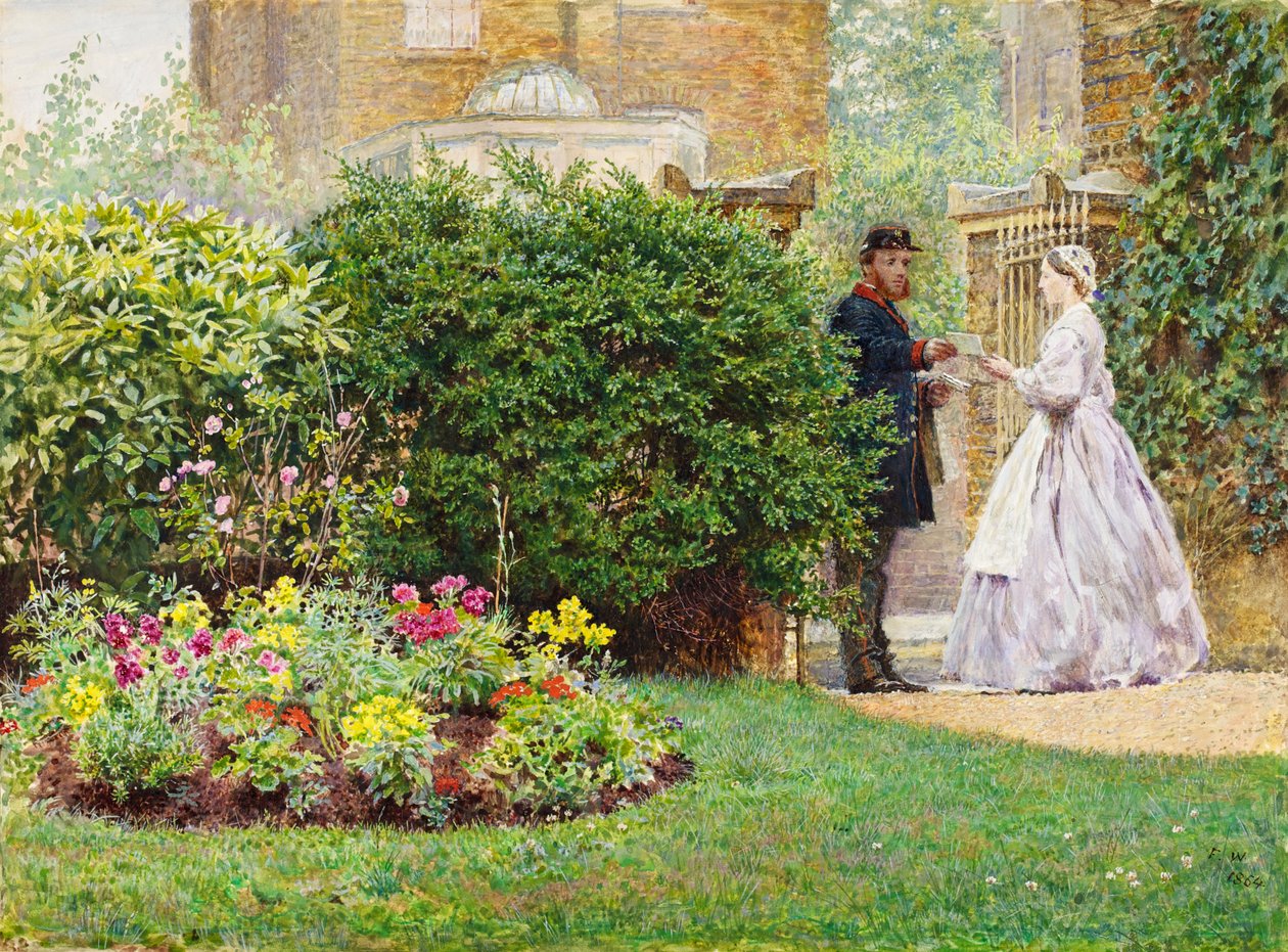 Az előkertem, 1864 (wc és gouache, papír) alkotó: Frederick Walker
