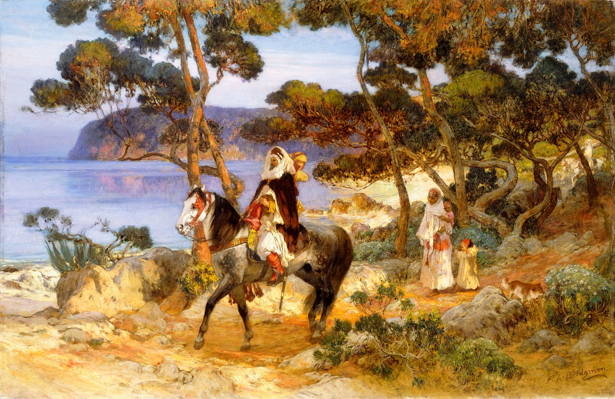 Tengerparti ösvény, alkotó: Frederick Arthur Bridgman