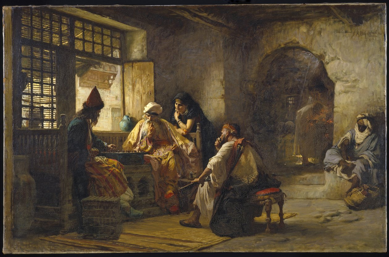 Érdekes játék, 1881 alkotó: Frederick Arthur Bridgman