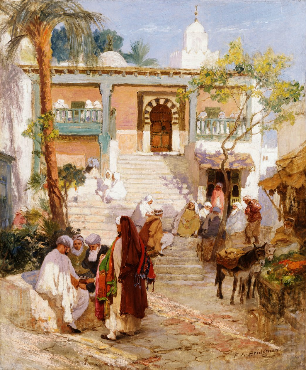 A Souknál, alkotó: Frederick Arthur Bridgman