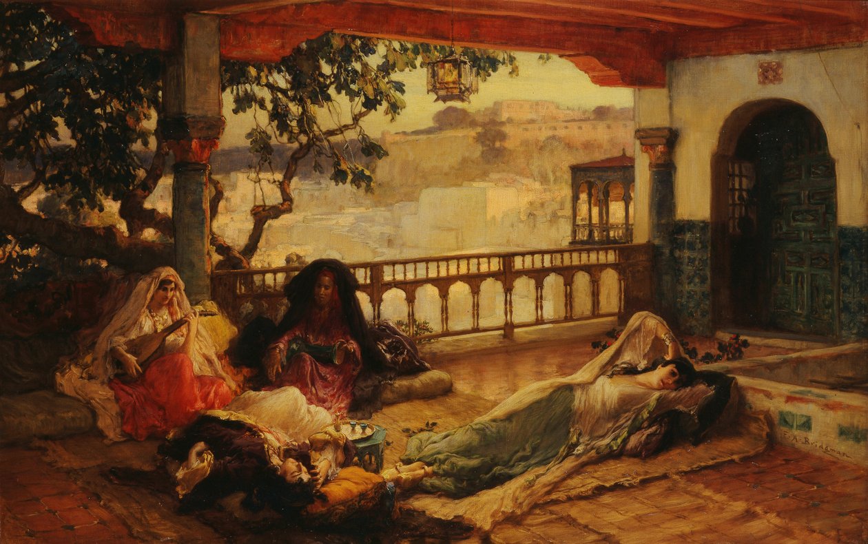Este Algír felett, 1880-1889 körül alkotó: Frederick Arthur Bridgman