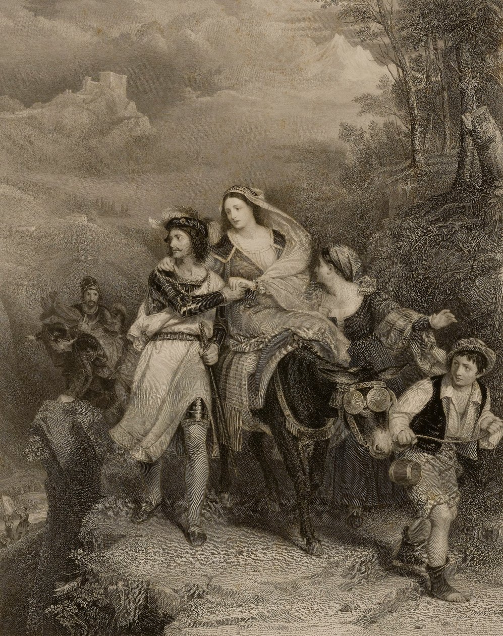 Menekülés Carrara városából alkotó: Frederick Bacon