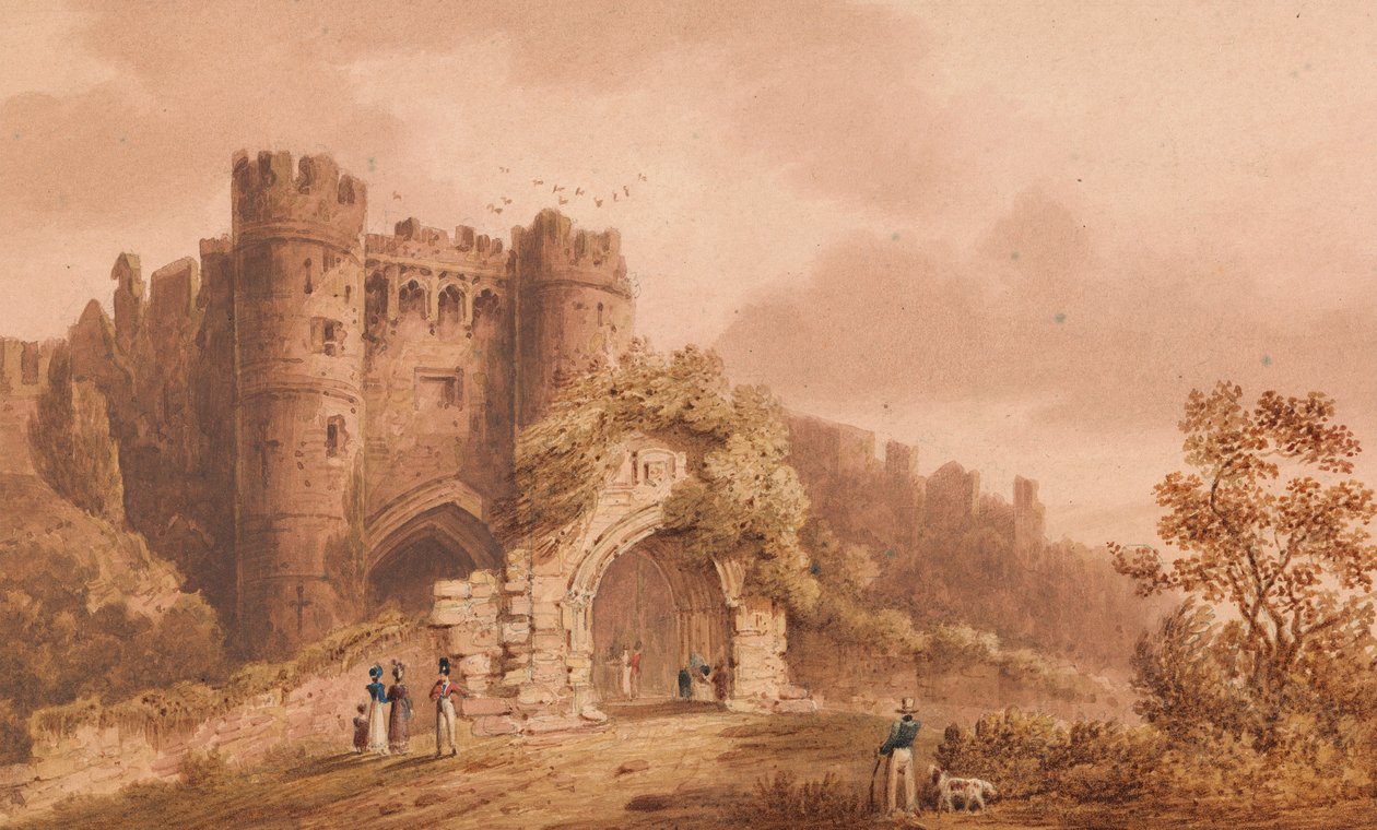 Carisbrook kastély, Wight-sziget alkotó: Frederick Calvert