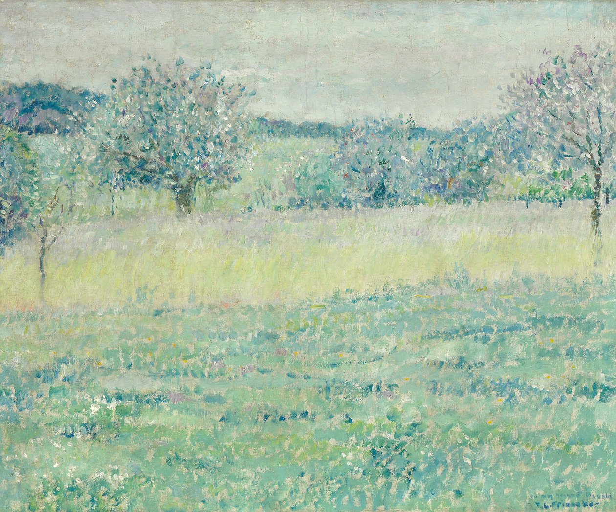 Giverny táj alkotó: Frederick Carl Frieseke
