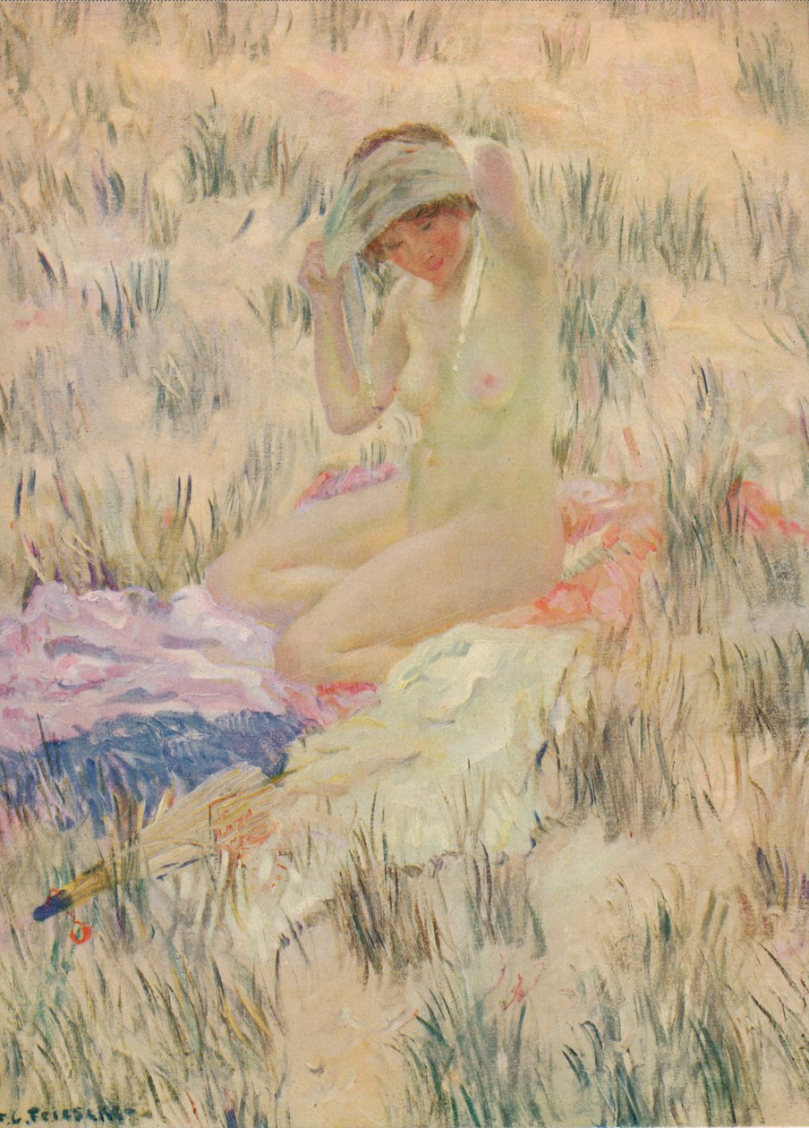 A dűnéken, 1913, c1932 alkotó: Frederick Carl Frieseke