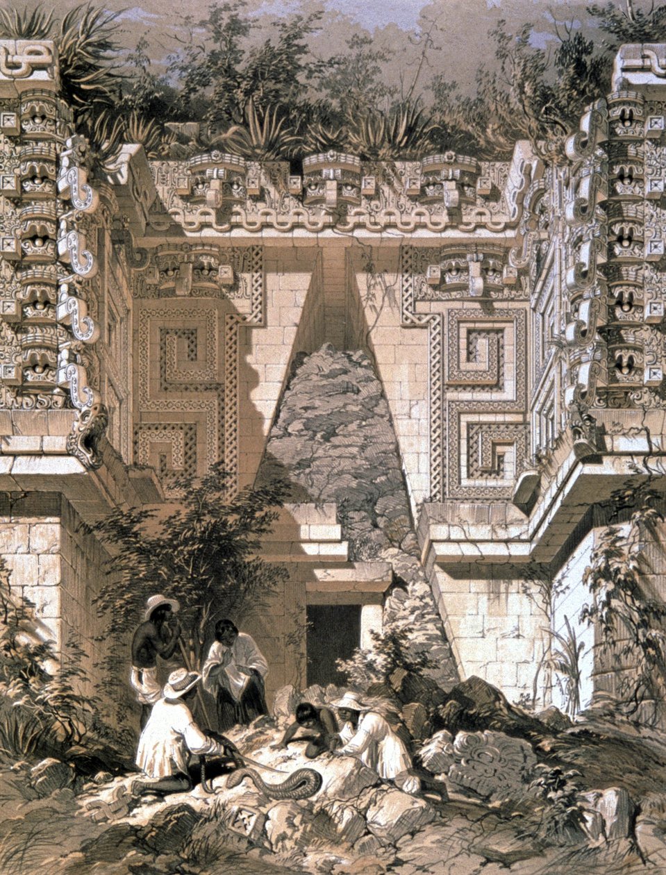 Gateway, Kormányzóház, Uxmal alkotó: Frederick Catherwood