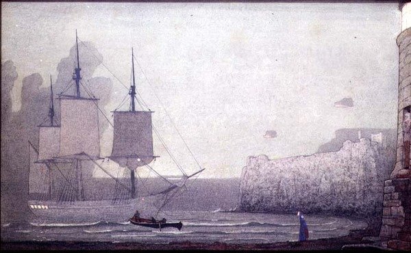 A búcsú (tempera a fedélzeten) alkotó: Frederick Cayley Robinson