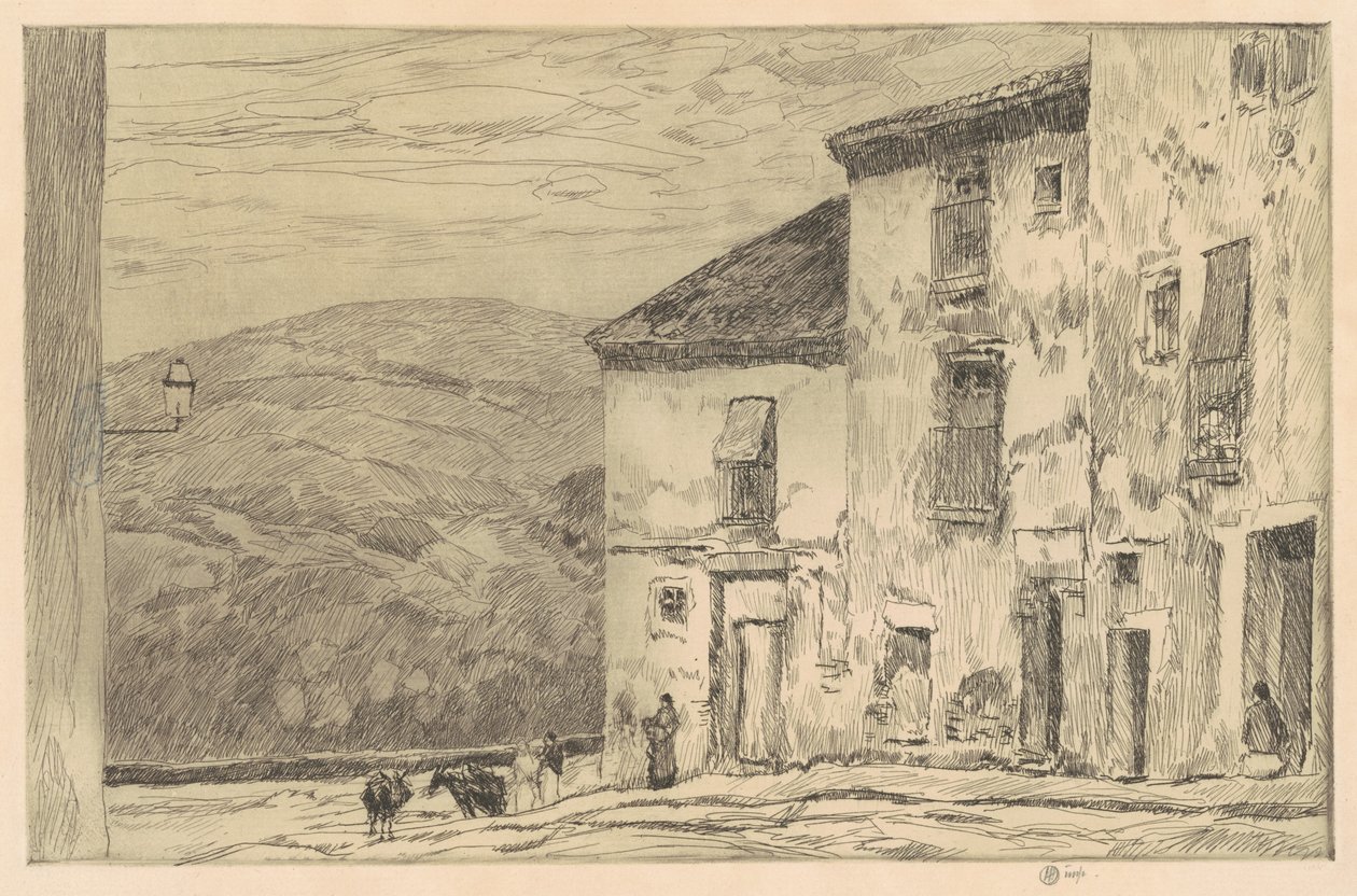 Toledo, 1910. alkotó: Frederick Childe Hassam