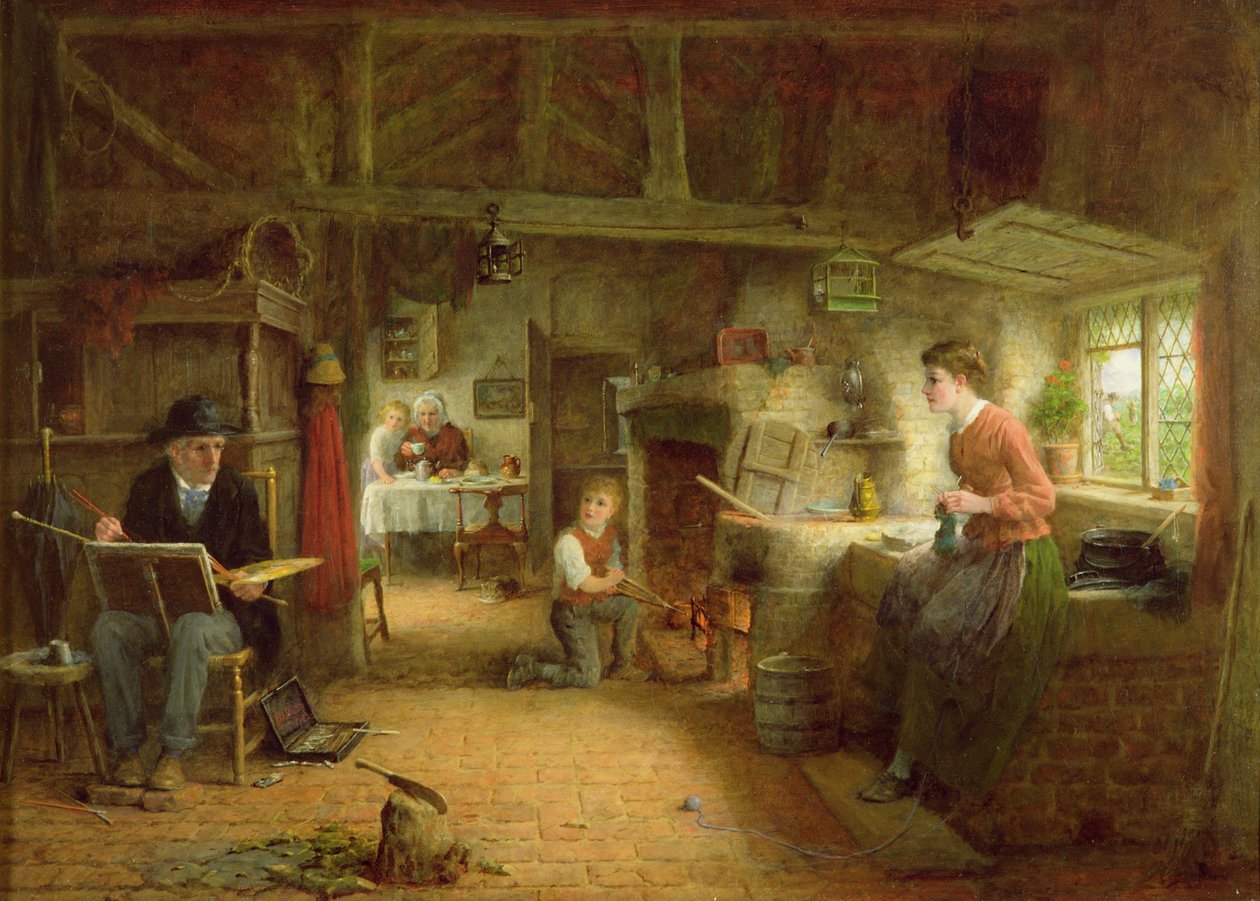 A művész látogatása alkotó: Frederick Daniel Hardy