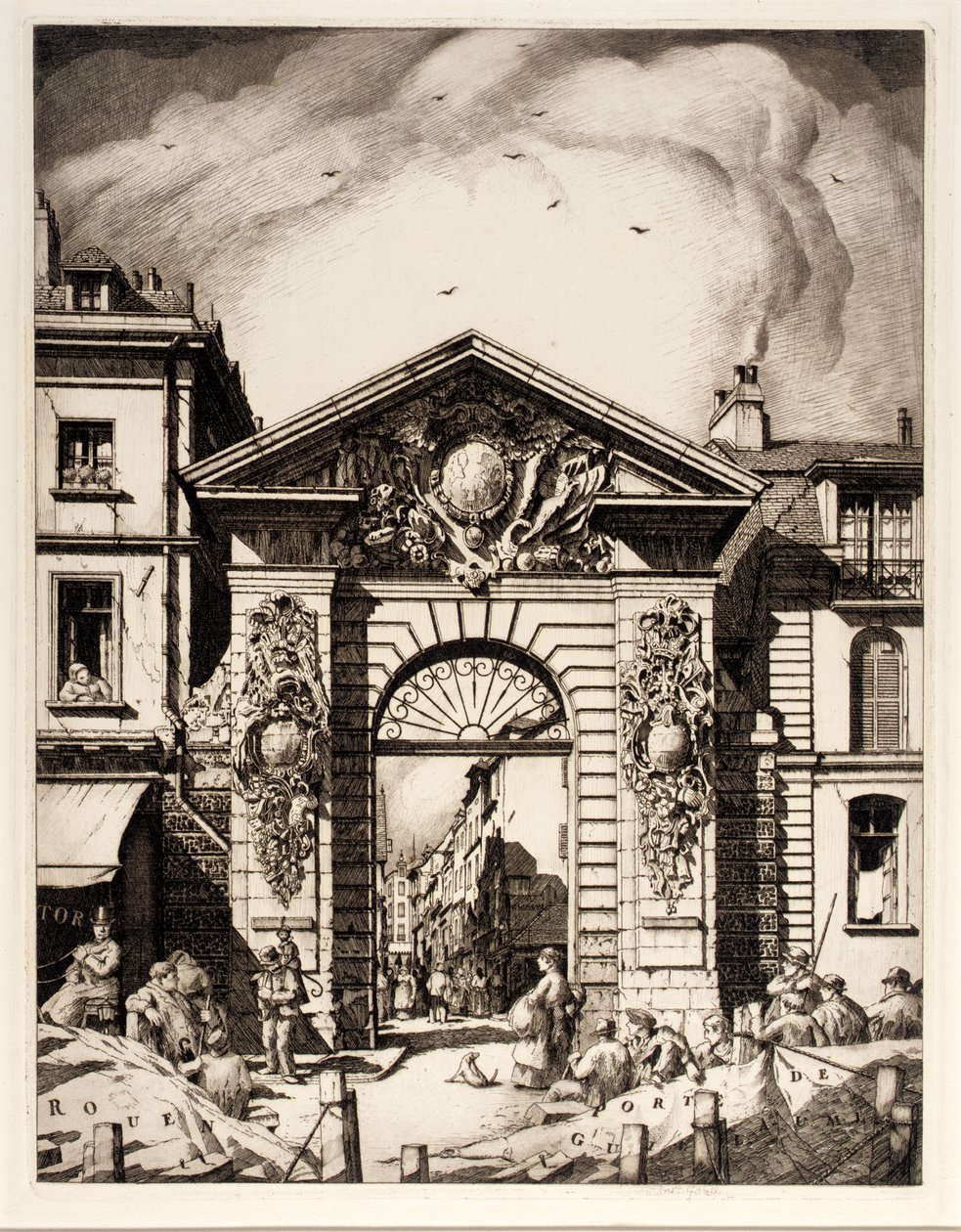 Rouen, Porte de Guillaume alkotó: Frederick G. Hall