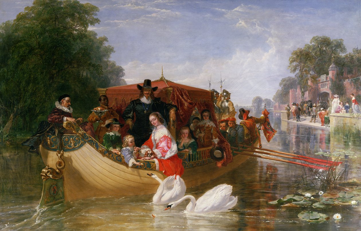 I. Károly boldogabb napjai, 1855 alkotó: Frederick Goodall