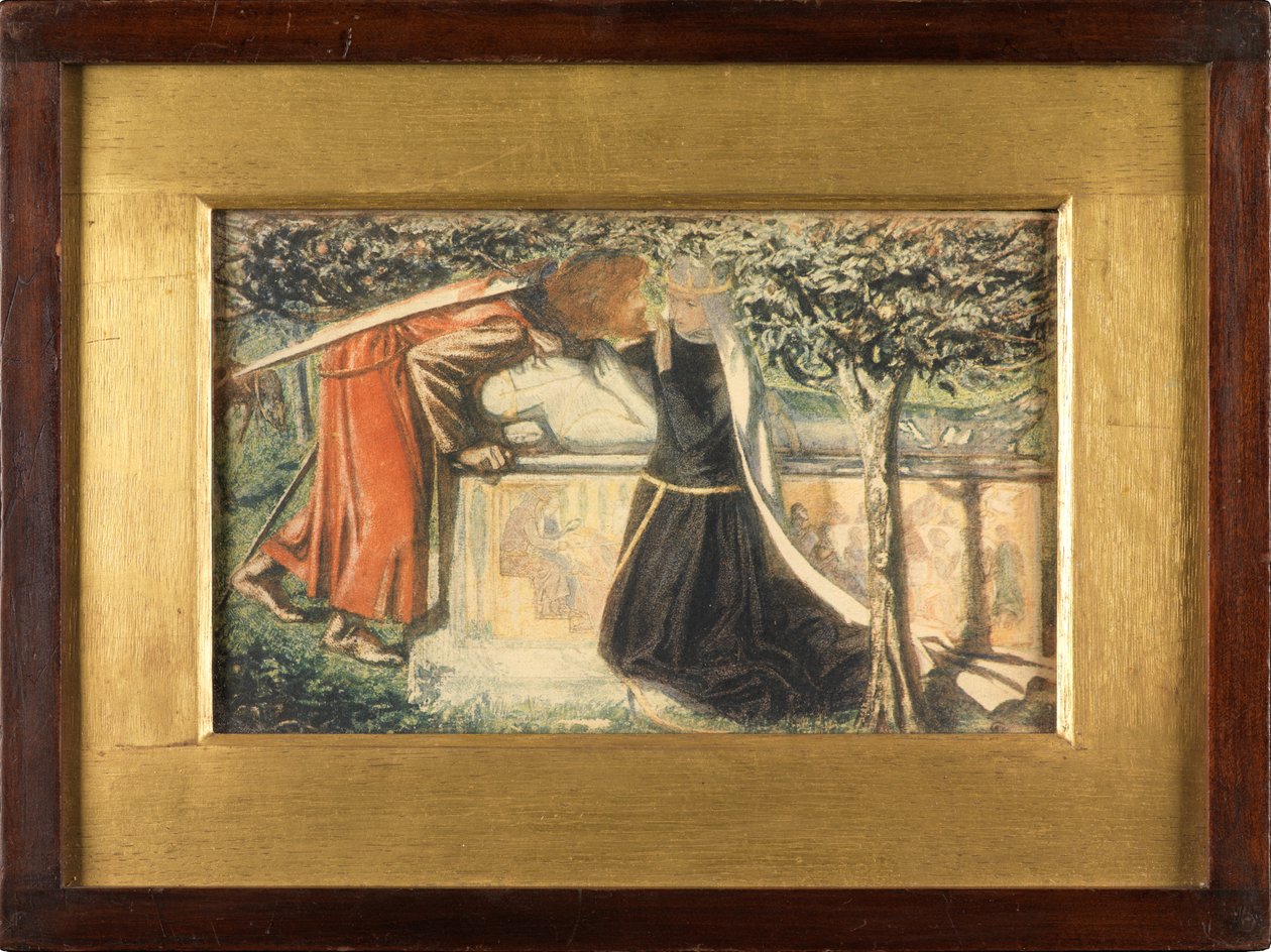 Arthur király sírja (színes nyomat) alkotó: Frederick Hollyer