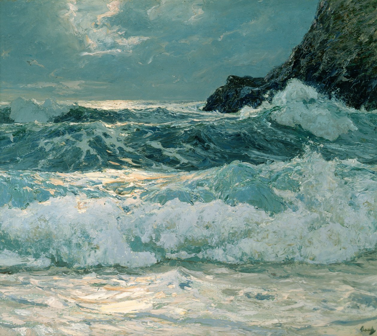 Breakers at Floodtide alkotó: Frederick Judd Waugh