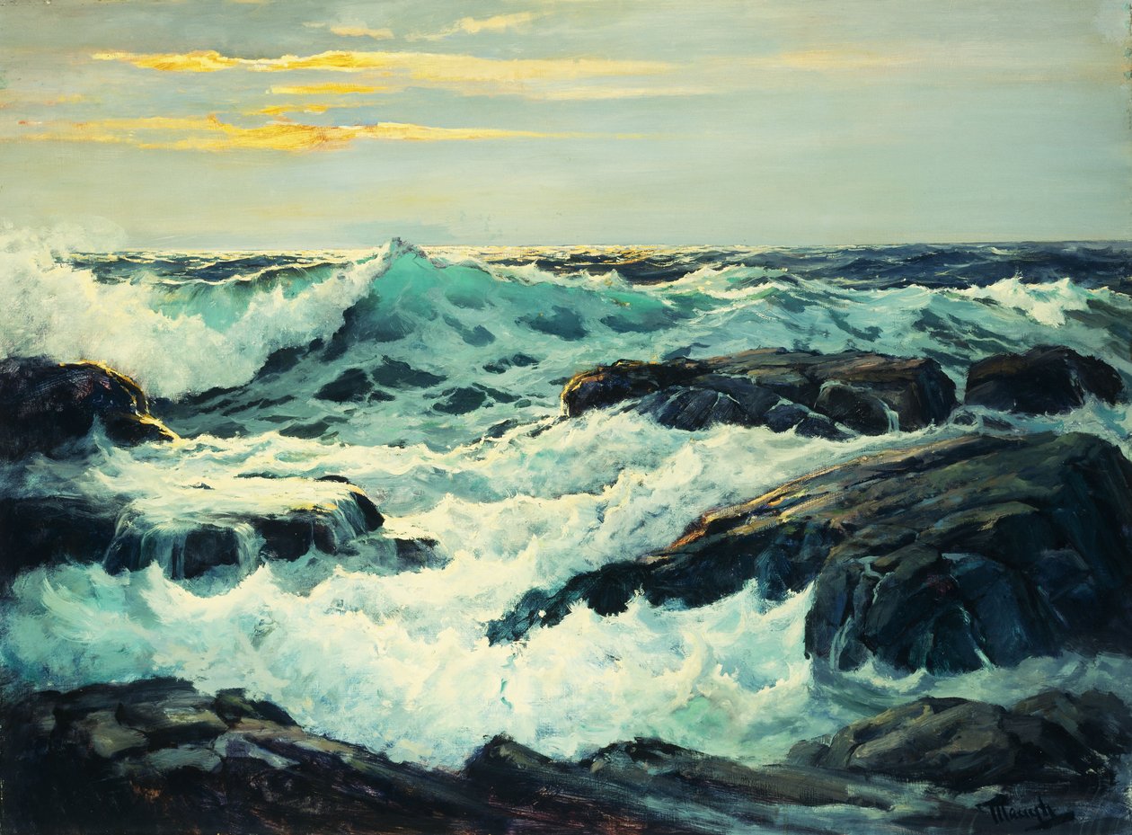 Surf és Headlands alkotó: Frederick Judd Waugh