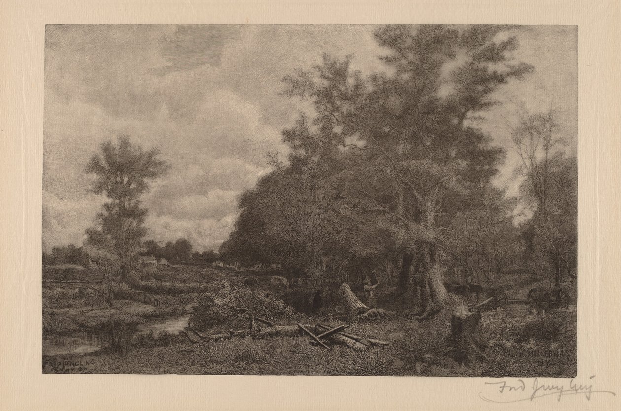 Cím nélkül (New York tájkép) alkotó: Frederick Juengling