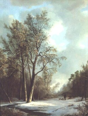 Téli jelenet alkotó: Frederick Marianus Kruseman